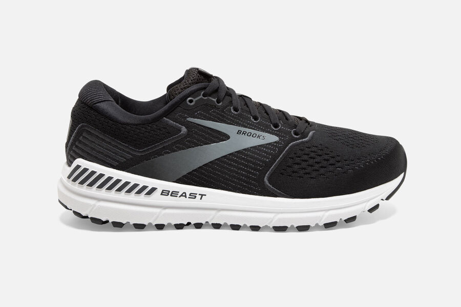 Brooks Beast '20 Road Running Shoes Mens Black/Grey 743825-ZRY